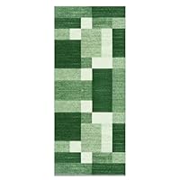 ZUZEKU Vintage kleurrijke loper voor gang, keuken, wasbaar, antislip, 70 x 140 cm lang, effen kleur, abstract patroon, keukentapijt, voor in de gang