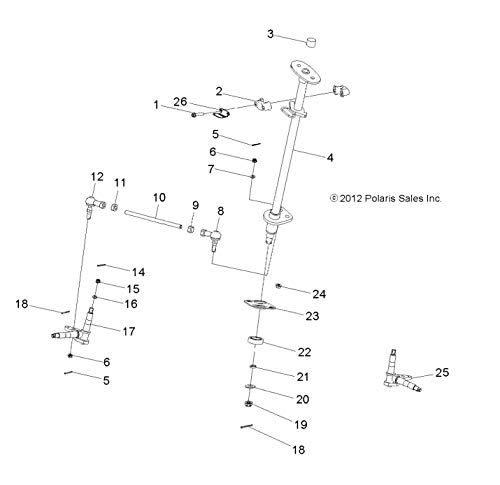 Polaris Steering Shaft Sleeve, for Specific ATV Models 0450499 - image 5