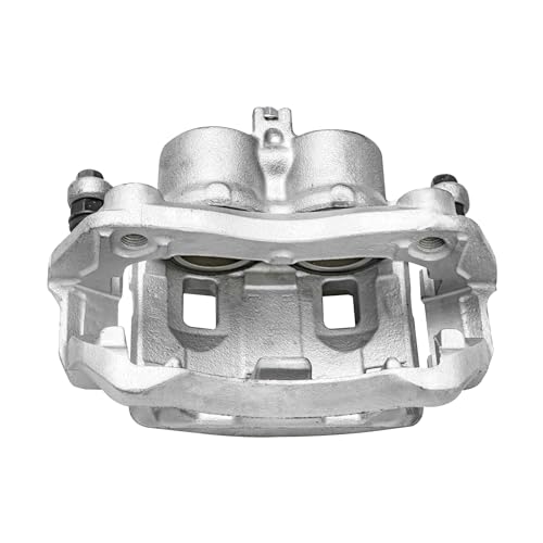 Image of Detroit Axle - Front Left Disc Brake Caliper w /Bracket Replacement for L4 2005-2019 Nissan Frontier 2009 2010 2011 2012 Suzuki Equator