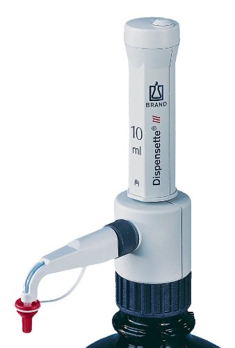 BrandTech 4701210 Dispensette lll Fixed Volume Bottletop Dispenser without SafetyPrime Valve, 1mL Volume