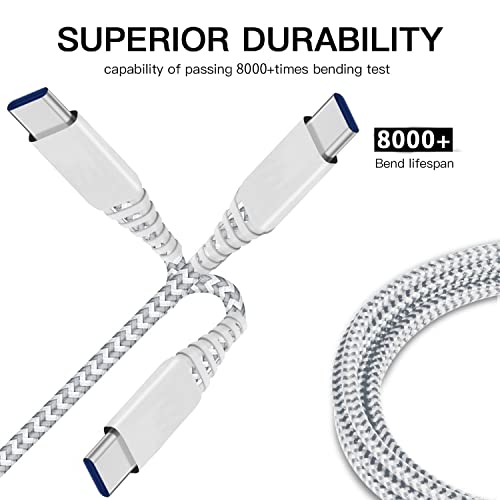 Long Usb C To Usb C Charger Cable 10Ft 2Pack Charging Cord For Samsung Galaxy S22 S23 S20 S21 Plus Ultra Fe 5G,Note 20/10,Note10,Note20,A52 A72 A53 5G,Google Pixel 6/6 Pro 4A 5,Fast Charge Power Wire #TOP4