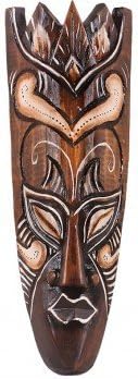 Woru Painted Mask 30 cm Wooden Mask from Bali Wall Mask