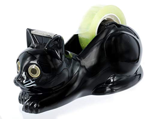 Cat Tape Dispenser Black