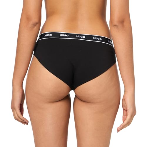 HUGO Men's 3-Pack Repeat Logo Cotton Stretch Briefs3