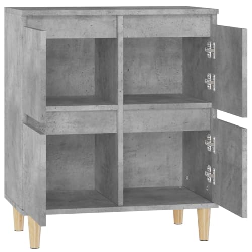 Credenza Buffet Cassettiera Mobile Contenitore Organizer Cucina Soggiorno Soggiorno 60 X 35 X 70 Cm Derivati Del Legno Grigio 02_0031975 - 5