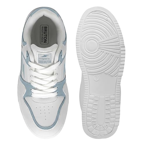 Image of BRUTON Men's Casual Sneakers | Lightweight Lace-Up Fashion Shoes | Comfortable Cushioned Walking Shoes, College & Travel