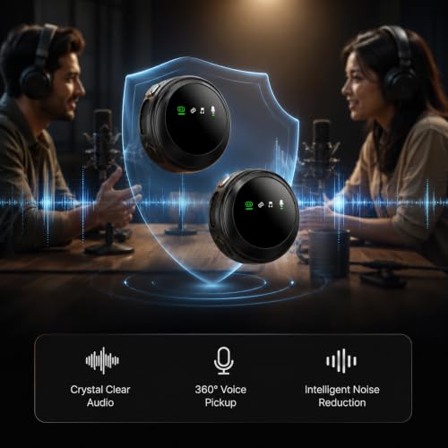 Image of GT-460 Wireless Lavalier Microphone for Android Type-C, ANC Noise Cancellation, 2.4GHz Plug & Play Collar Mic, HD Audio Recording, 30H Battery Backup, Podcast, YouTube, Vlogging & Live Streaming
