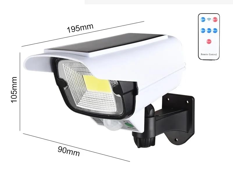 Image of Solar Light Outdoor 77 Led Motion Sensor Security Camera Shaped Wall Solar Lamp,Waterproof, Rotatable for Home, Outdoor, Garden, Balcony, and Patio with Remote Control. (Pack of 1)