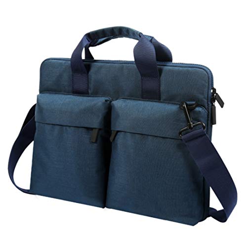 Wasserdicht Notebook Tablet Tasche Tragbarer Laptoptasche Laptophülle Notebooktasche Laptop Umhängetasche Für HP Acer Lenovo Asus Dell,Blau,15