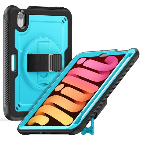 Funda iPad mini 7 con correa para transporte cómodo en viajes y trabajos de campo