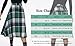 Pemieer Plaid Skirts for Women High Waist Wool Skirts A-Line Tartan Midi Skirts