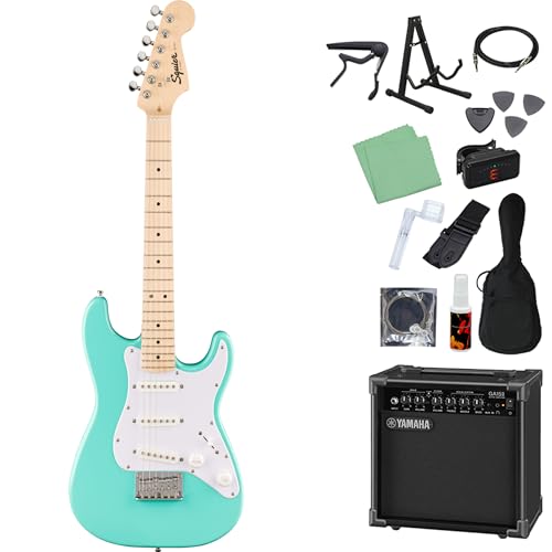 Squier Mini Stratocaster �G���L�M�^�[���S��14�_�Z�b�g �yGA15II�t���z Sea Form Green