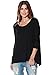 A+D® Womens 3/4 Sleeve Boxy Knit Tunic Top W/ Uneven Hem (S-3X)
