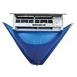 MOFUCA Split Air Conditioner Cleaning Cover Kits, Waterproof Wall Mounted Air Conditioning Dust Washing, Clean Bag with Water Pipe Brushes Towel Pry Tools(Blue)