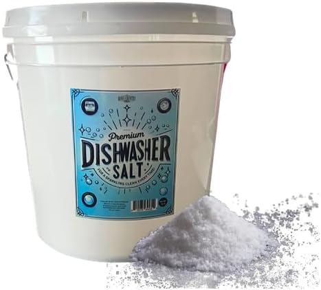 Home & Country USA Dishwasher Salt - Eco-Friendly, Residue-Free Cleaning Power (10 lb)