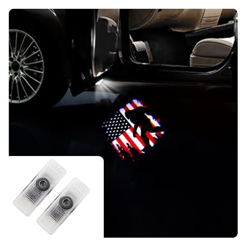 2 Pcs Car Door Logo Lights Car Projection LED Projector Door Shadow Light Welcome Light Puddle Lights Compatible for X3 X5 X4 X6 Accessories (02)
