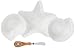 Mud Pie 4171034 Triple Dip Serving Dish, Off-White