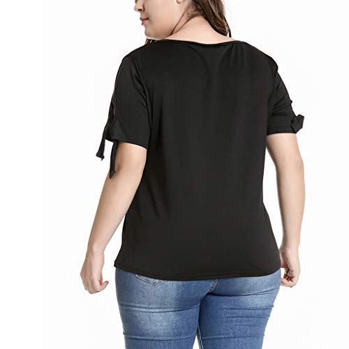 menolana Camiseta para Mulheres com Gola Larga Folgada de Verão, XL 2XL 3XL 4XL 5XL - 2XL