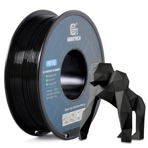 Geeetech PETG Filament 1.75mm, Upgrade Stronger Toughness Printing Consumables, Diameter Tolerance +/-...