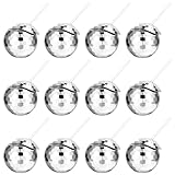 Guiqulai 12 Pcs Disco Ball Cups,20 Oz Tumbler Disco Flash Ball Cups,Reusable Spherical Cocktail Cups with Lid and Straw,Silver Disco Wine Cups for Nightclub Disco Bar Party Decor(12 Pcs)