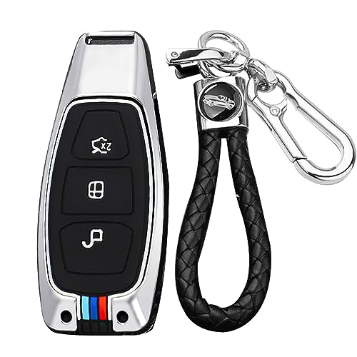 Coque de clé Ford Mondeo Focus Kuga protection noire 3 boutons pour clé intelligente