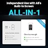 Wooask ChatGPT Translator Earbuds A8 TransBuds | AI Offline Translator with Touchscreen & Independent Operation | No App Needed | Real-Time Translation in 144 Languages | in-Ear & Speaker Modes