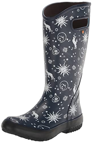 Bogs Womens Rainboot Waterproof Boot Rain, Astro Print-Navy, 9 #TOP17