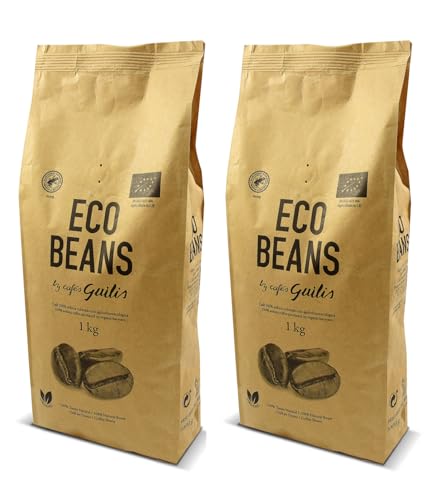 CAFES GUILIS DESDE 1928 AMANTES DEL CAFE - Café Orgánico En Grano Arábica Cultivo Bio Ecológico Natural. Tueste Artesanal 2 kg
