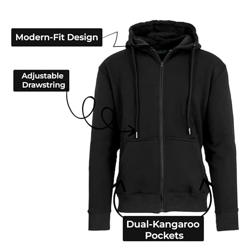 Men’s Fleece-Lined Full-Zip Hoodie4
