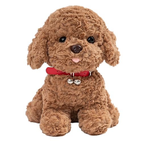 Genérico Perro de Juguete para Caminar, Peluche electrónico Interactivo para Perros, Caminar, ladrar, Mover la Cola, Perros de Peluche realistas, Juguetes Regalos para niñas de 2 a 5 años