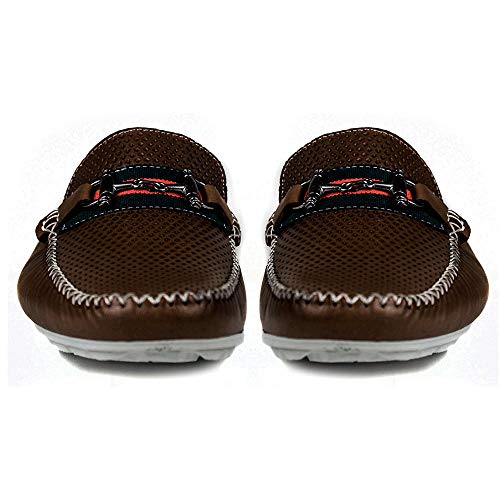 Babuche Mule Masculino Couro Latego Diamante Cor:Marrom;Tamanho:42