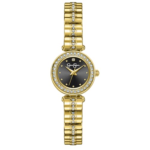 Montre en métal Jessica Simpson pour femme, l'accessoire idéal du bureau aux soirées chics