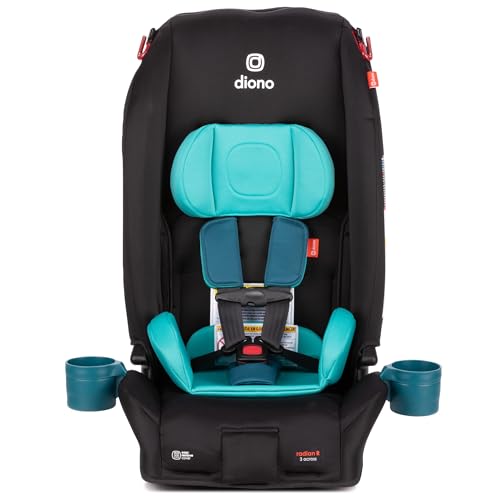Image of Diono Radian 3R Comfort Travel Kit, Infant Car Seat Accessory, Compatible with Radian 3R, 7-Piece Kit (2 Harness Pads, 1 Buckle Pad, Head Cushion, Seat Cushion, 2 Cupholders), Blue Razz Ice