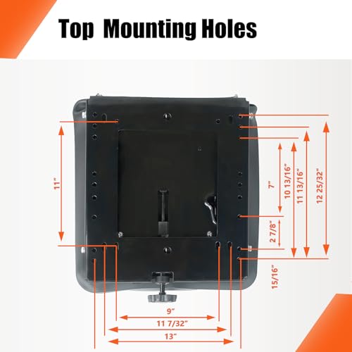 Image of Suspension Kit with Slider Track for Zero Turn Lawn Mower Tractor Forklift, Compatible with Most Aftermarket Seats - Same Day Shipping