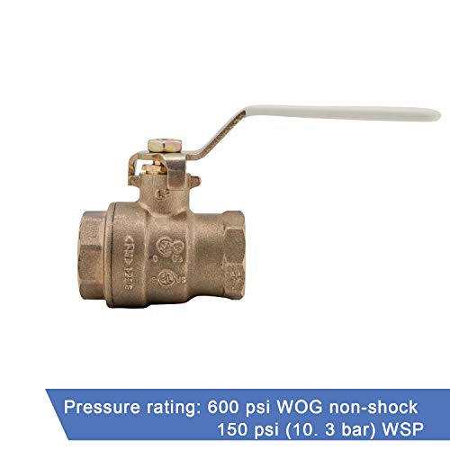 Válvula de bola Watts de puerto completo modelo 1 LFFBV-3C-M1 6