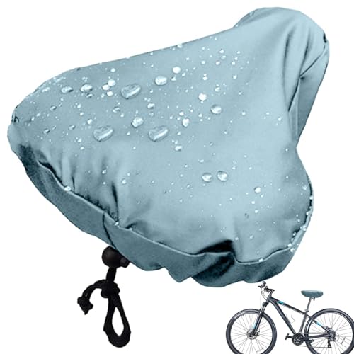 Raypontia Coprisella per bicicletta – 27 x 24 cm, protezione antipioggia, in tessuto, strato di PVC, impermeabile, coprisella per bicicletta, impermeabile, per bicicletta, pioggia, unisex, blu