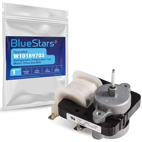 Upgraded W10189703 Refrigerator Evaporator Fan Motor...