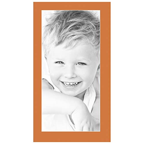 12x25 Tangerine / Octoberfest Custom Mat for Picture Frame with 8x21 opening size (Mat Only, Frame NOT Included)