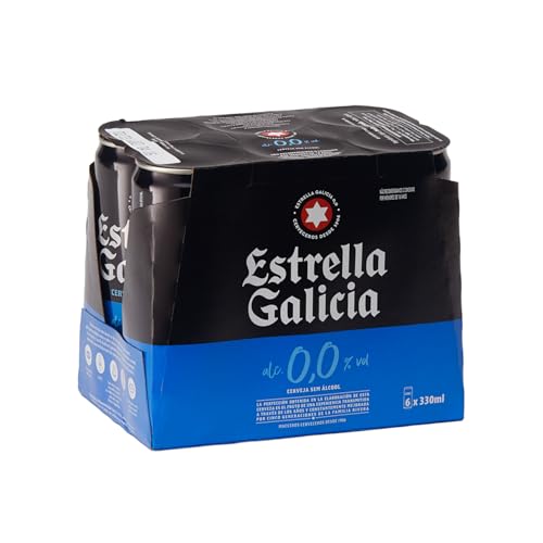 Pack de Cerveja Estrella Galicia 0,0% LT 330ml - 6 Unidades Pack de Cerveja Estrella Galicia 0,0% LT 330ml - 6 Unidades