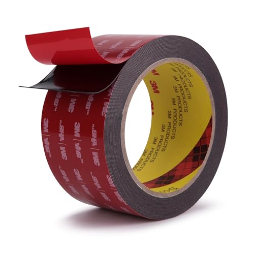 Image of Double Sided Tape Heavy Duty Mounting Tape 2 inch x 18Ft Made of 3M 5925 Strong Adhesive Waterproof Foam Tape Perfect for Automotive Home Office Decor Indoor and Outdoor Walls