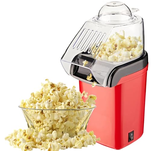 Máquina de palomitas de maíz totalmente automática 360 ° Calefacción, sin bocadillo saludable para aceite, una operación clave fácil de limpiar, fácil de transportar, palomitas de maíz para niños
