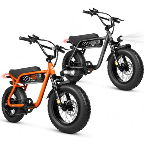 V101 Electric Bike for Adults, 16" x4.0 Fat Tire,48V13Ah 20+MPH Ebike, 7-Speed Front Suspension, Dirt E-Moped, 60 Miles Electric Motorcycle, for Youth & Adults image 1