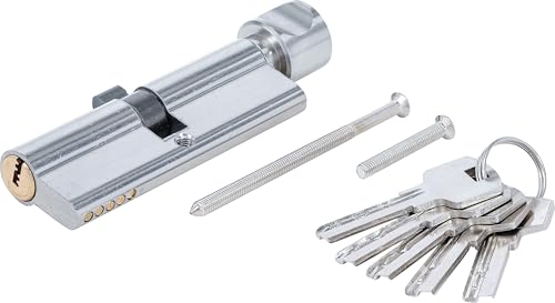 BGS Diy 85290 | Security Cylinder Lock | with Rotary Knob | 45/45 | 90 mm