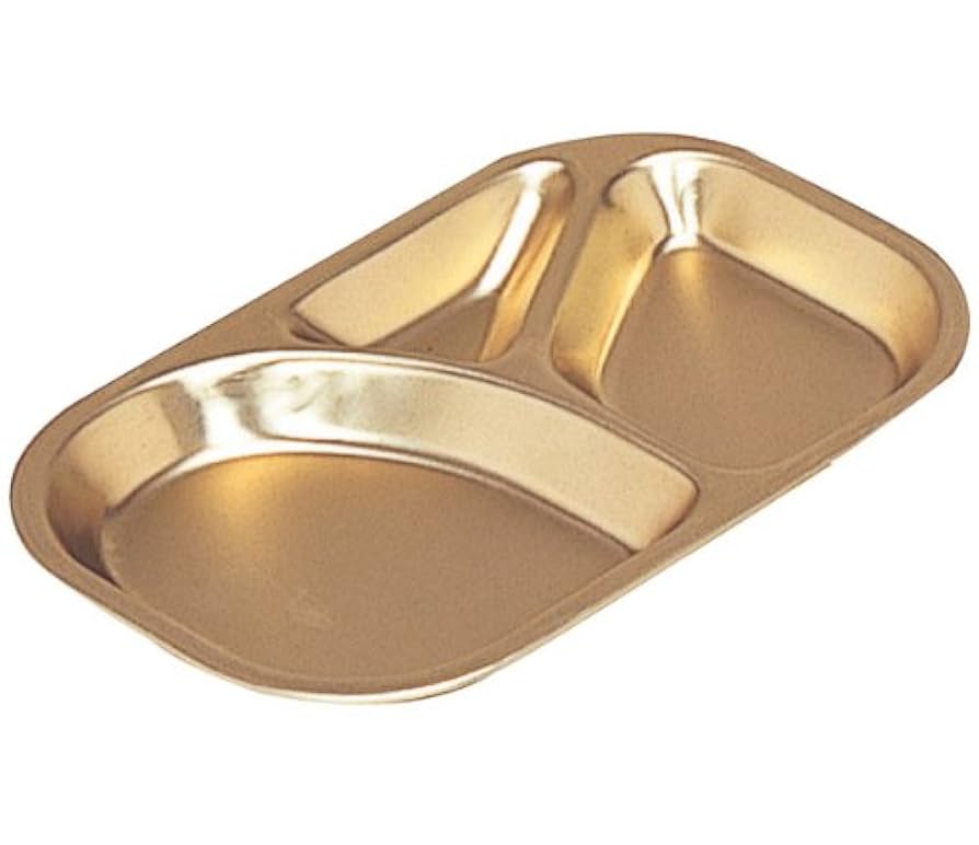 アルマイト3食皿 アルマイト食器 ランチプレート3食 Lunch plate 3cup/anodized