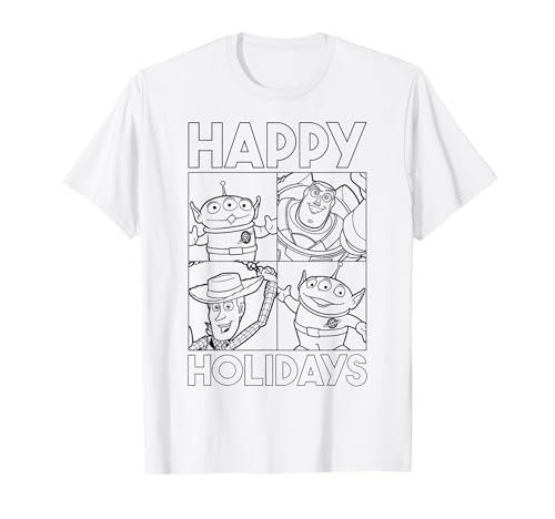 T-shirt Toy Story Happy Holidays à porter en famille au coin du feu