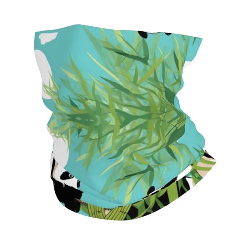 Two cute big pandas Pattern Multifunctional sports headscarf Headband, face mask, wristband - Main Image