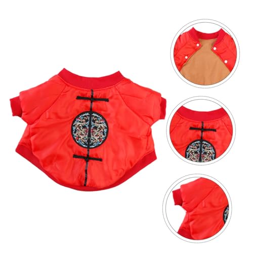 Abrigo térmico para perros VILLCASE talla L rojo miniatura 4