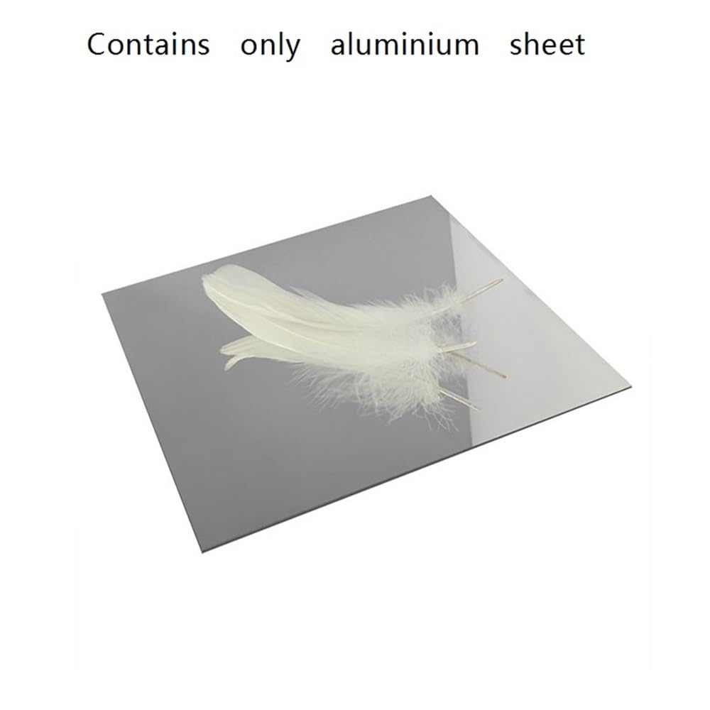 Lamiera di alluminio con superficie riflettente a specchio, effetto specchio fai da te, spessore della lastra di alluminio 0,3 mm-1 mm(300x300x1mm)
