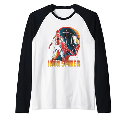 Image of Avengers Infinity War Iron Spider Character Raglan Baseball Tee