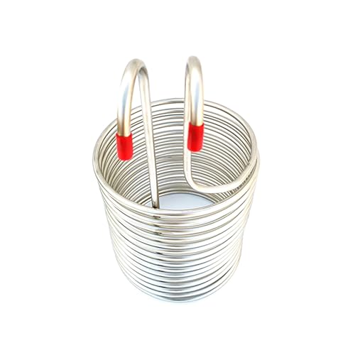 JCKJWL Edelstahl-Tauchwürzekühler, Bierbrauausrüstung, Kühlschlange, Spirale, Homebrew, Restaurantbedarf, 3/8 "* 13m Breites Anwendungsspektrum